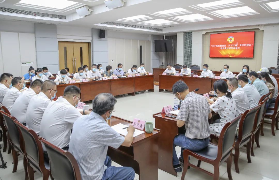  陈峰齐与政协委员面商重点提案办理 高质量建设“天下江南”景区